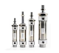 CDM2B CM2B16/20/25/32/40 Series Stainless Steel Magnetic Ring 25-500mm Stroke Double Acting Mini Pneumatic Air Cylinder(Stroke 175mm,Bore 40mm)