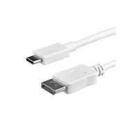 StarTech.com Câble adaptateur USB C vers DisplayPort de 1 m - 4K 60 Hz - Blanc