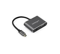 StarTech Adaptateur USB-C CDP2MDPVGA - Multiport 2-en-1 Mini DP 1.2 & VGA 4K 60 Hz