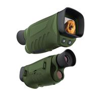 cdpdmai Monoculaire Thermique, Imageur Thermique, IR-Résolution Camera Thermique Zoom Numérique 8X, 32G, pour l'exploration en extérieur, l'observation de la Faune, la Chasse(Color:Green)