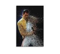 CDSOVNNG Poster de chanteur Freddie Mercury - Impression sur toile - Décoration murale moderne pour chambre à coucher - 20 x 30 cm