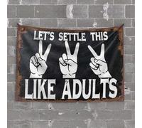CDSS Accessoires de chambre pour adolescents garçons s'installent comme des adultes : Peace Sign Challenge Tapisserie Stuff For Your Room Bar For Man Cave (75 x 100 cm)