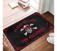 CDSS Grand tapis d'extérieur pour porte d'entrée avec inscription « It's Never Too Early For Halloween » - 50 x 80 cm