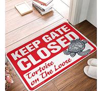 CDSS Tapis décoratif de bar Man Cave Decor Please Close The Gate Tortue On The Loose Rug Room Door Decor Cool Rug (40 x 60 cm)
