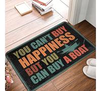 CDSS Tapis d'hiver d'extérieur « You Can'T Buy Happiness But Can A Boat Rug Cool Stuff for Your Room » Tapis d'entrée d'intérieur (40 x 60 cm)