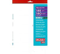 CDV BLANCHES 85X54MM 185GR 180 CARTES DE VISITE DECADRY