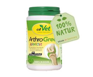 cdVet ArthroGreen Junior 140 g - Soutien - Articulations - Soutien de l'ensemble du système musculosquelettique - Influence Positive sur la Performance de la mémoire et la capacité d'apprentissage