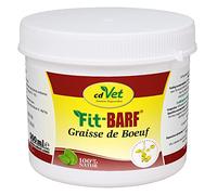 cdVet Fit-Barf Graisse de Bœuf 500 ML - Complément Alimentaire Barf avec de la Graisse de bœuf Pure pour la santé du Foie, des Reins, de la Peau et du métabolisme des Chiens et des Chats