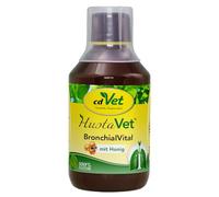 cdVet HustaVet BronchialVital 250 ml - complément alimentaire liquide pour soutenir les voies respiratoires et les défenses immunitaires pour les chiens et les chats