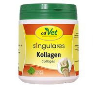cdVet Produits naturels Collagène monaire 250 g - Chien, Chat, Cheval - Renforcement des articulations - Augmente la densité du Cartilage - Régulation + régénération de l'organisme.