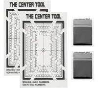 CDXHOME Legends, kit d'outils de centrage de carte de qualité, 2 outils centraux de carte de précision pour l'envoi de cartes de notation PSA et BGS