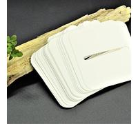 CDXHOME Lot de 100 couvercles anti-poussière blancs pré-imprimés avec languette pour bougies ou loisirs créatifs - Accessoires de protection pour bougies parfumées - 7 cm