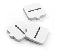 CDXHOME Lot de 100 housses anti-poussière pour bougies | Couvercle blanc préimprimé avec languette pour bougie ou décoration de bougies parfumées | Accessoires de protection pour bougie (carré)