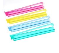 cdxhome Mah Jongg Lot de 4 supports de carrelage tout-en-un en acrylique transparent avec poussoirs intégrés - Supports de carrelage Majiang américain moderne (multicolore)