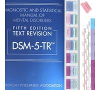 CDXHOME Onglets d'index améliorés pour DSM-5-TR 2022, 94 onglets DSM-V-TR imprimés, 100 onglets au total, avec guide d'alignement et feuille de description des troubles, laminés, faciles à installer,
