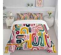 CDXNORA Couette 240x220 cm, Vaches Tournesols Couette Imprimée Duvet Couettes, Legere Chaude 4 Saisons Campagne Fleurs Douce Réversible Microfibre Edredon avec Taie d'oreiller