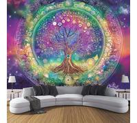 CDXNORA Papier Peint Panoramique en Soie Art Fantastique 350×256cm - Arbres De Mandragore Revêtement Mural pour Chambre Salon & Bureau - Design Moderne Décoration Murale - Violet