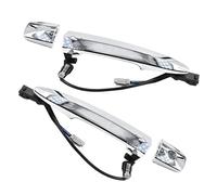 CDXVPOK Poignée de porte extérieure avant de voiture en plastique chromé, 1 paire, for Nissan Leaf Sentra Maxima Murano