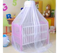 Cdycam Lit pour bébé et Enfant en Forme de dôme avec moustiquaire à Suspendre, Cadre de lit de Style Palais (moustiquaire Blanche Uniquement, sans Support)