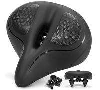 CDYWD Selle de Velo Ultra Confortable Homme et Femme, Large, avec Suspension, Rembourrage Doux, Ventilation, Ergonomique Selle Confort Velo pour VTT, Vélo de Ville, Ebike, Vélo Stationnaire