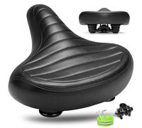CDYWD Selle de Velo Ultra Confortable Homme et Femme, Rembourrage Doux Ergonomique, Large, avec Suspension, Selle Confort Velo pour VTT, Vélo de Ville, Ebike, Vélo Stationnaire