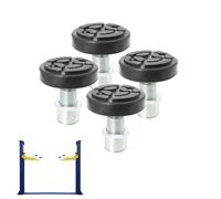 CDZHLTG 4pcs Pad Blocs pour Pont Élévateur, Cale Caoutchouc, Coussinets de Cric en Caoutchouc, Bloc de Cric avec Filetage pour Lève-Voiture et Plate-Forme de Levage