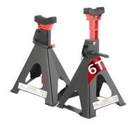 CDZHLTG Chandelles à crémaillère, Chandelles Voiture, Capacité 6 tonnes, Hauteur Réglable 390-585mm, Chandelles en Acier pour Soulever des Véhicules Auto SUV Atelier Dépannage