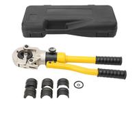 CDZHLTG Pince à Sertir Hydraulique 6 Tonnes, Pince à Sertir Multicouche avec 4 Matrices TH (16 20 25 32 mm) pour Tubes PER, Multicouche, Alu/PE et Raccords Laiton, Sertisseuse Tête Pivotante à 360°