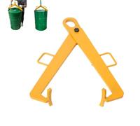 CDZHLTG Pince à Tambour Verticale, Capacité 0,6T/1322 lbs, Pince de Levage de Baril D'huile, Lève-Tambour à Deux Mâchoires pour Fûts en Plastique, Acier et Cylindriques