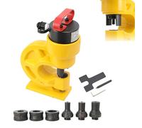 CDZHLTG Poinçonneuse Hydraulique 31T CH-60, Perforateur Métal 310KN | 4 Matrices (10.5, 13.8, 17.5, 20.5mm), Kit de Perforation Hydraulique, Perforateur de Tôle