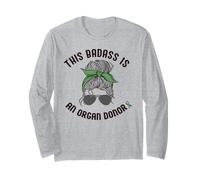 CE Badass EST Un ORGANE Donor Mème de Sensibilisation aux Maladies rénales Manche Longue