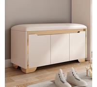 Ce Banc de Rangement avec Coussin et étagère réglable Sert de Meuble à Chaussures, de siège ou de Meuble d'entrée, de Chambre, de Salon, de Couloir ou de Placard. Il Peut également Servir de