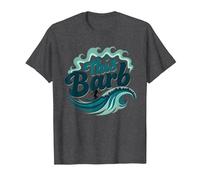 Ce Barb : Surfer Girl Ocean Wave Retro T-Shirt, Homme, Chiné Foncé, XXL