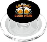 Ce Barman Donne Un Bon Plaisir à la tête PopSockets PopGrip pour MagSafe