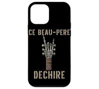 Ce Beau-Pere Dechire Guitare Gothique Rocker Squelette Coque pour iPhone 12 Mini