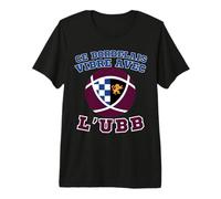 Ce bordelais vibre avec L'UBB ! Rugby dans Le Sang T-Shirt Haut de Gamme