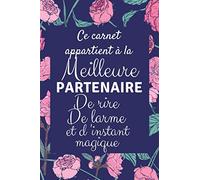Ce carnet appartient à la meilleure partenaire: Idée Cadeau original Anniversaire Ou d'appréciation, Pour infirmiere soignante , Collègue de travail ... ,Sa maitresse .. Sa Femme - Message D'amitié