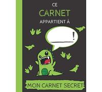 Ce carnet appartient à ___ !: Mon carnet secret de gribouillages, croquis, dessins et collage | Carnet de croquis pour enfants | Carnet à compléter | ... po) | 120 pages | Cadeau idéal pour enfants