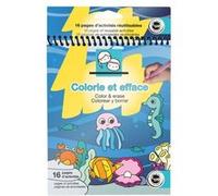 Ce carnet d'activité magique réutilisable - Sous la mer - 16 pages - 14,3 x 17,8 cm G