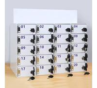 Ce casier Mural verrouillable en Acrylique pour téléphones Portables, doté de 60 Compartiments et d'une clé, est idéal pour Les écoles, Les Bureaux et Les usines, et protège Votre équipement