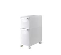Ce Chariot Mobile Mince de 8,6 Pouces pour Salle de Bain, avec tiroirs Transparents et Rangement d'angle sans Outil, est idéal pour Les Petits espaces, la Cuisine et la Salle de Bain (2e éta