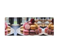 Ce clavier et tapis de souris macaron Dessert de 30,5 x 80 cm est conçu pour les ordinateurs, les consoles, les bureaux, et est également adapté pour les jeux et les études.