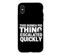Ce Cochon d'Inde s'est Rapidement développé drôle Coque pour iPhone X/XS