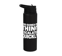 Ce cochon d'Inde s'est rapidement développé drôle Stainless Steel Insulated Water Bottle