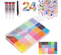 Ce coffret comprend des strass à dos plat de 3 mm présentés dans un assortiment coloré idéal pour le DIY parfait pour les loisirs créatifs les mugs et les coques de téléphone (24 000 pièces + colle A)
