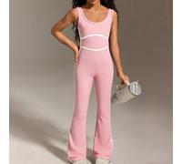 Ce combinaison rose pour les jeunes filles présente une silhouette ajustée qui met la figure en valeur. Fabriquée dans un tissu doux et extensible, elle offre le confort et la liberté de mouvement pou