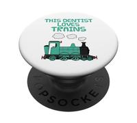 Ce dentiste adore les trains, passionné de chemins de fer PopSockets PopGrip Adhésif