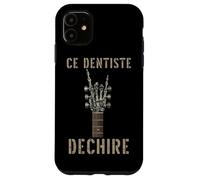 Ce Dentiste Dechire Guitare Gothique Rocker Squelette Coque pour iPhone 11