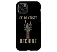 Ce Dentiste Dechire Guitare Gothique Rocker Squelette Coque pour iPhone 11 Pro