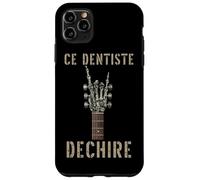 Ce Dentiste Dechire Guitare Gothique Rocker Squelette Coque pour iPhone 11 Pro Max